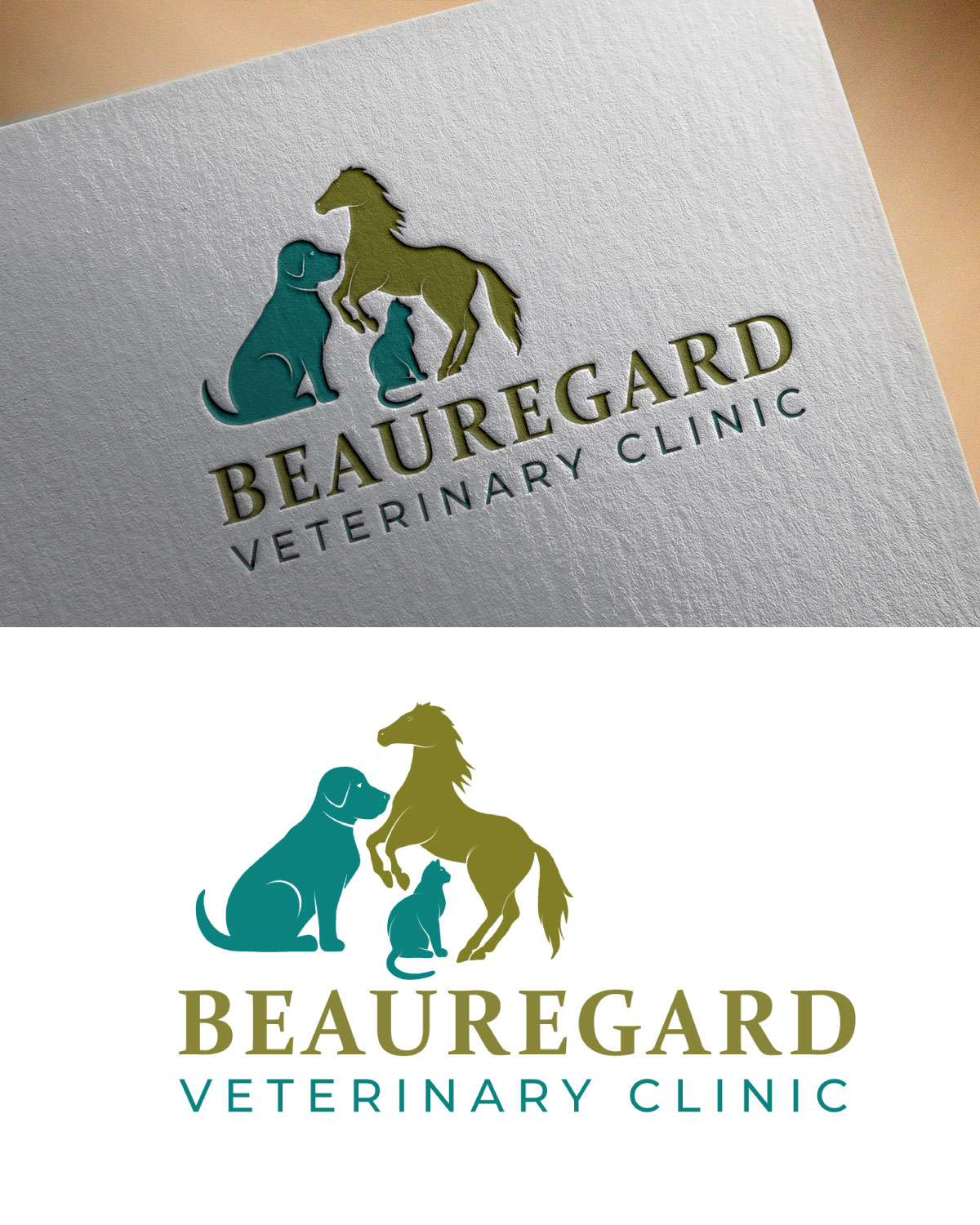 Design de Logo par CreativeFeather pour Beauregard Veterinary Clinic  | Design #27432465