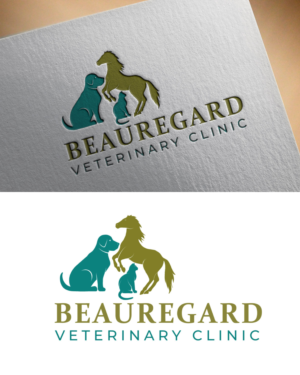 Design de Logo par CreativeFeather pour Beauregard Veterinary Clinic  | Design : #27432465
