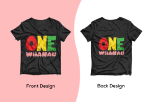 T-shirt Design by Techvolte for One Whanau  | Design: #27406425