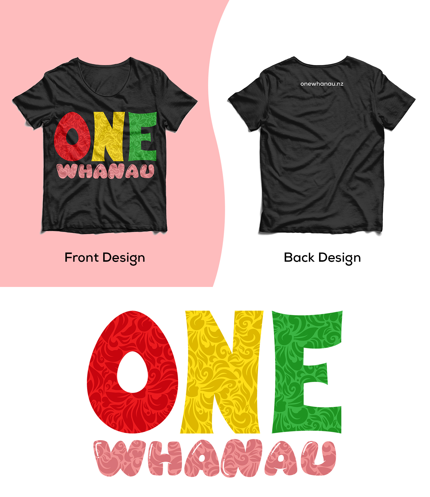 Diseño de Camiseta por Techvolte para One Whanau  | Diseño #27411433