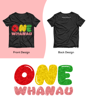 T-shirt Design by Techvolte for One Whanau  | Design: #27411438