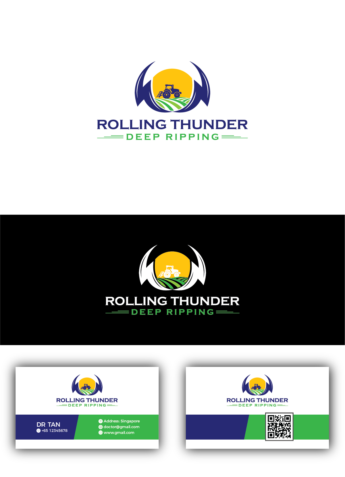 Logo Design by Deziners Zone for Rolling Thunder Deep ripping | Design #27404413