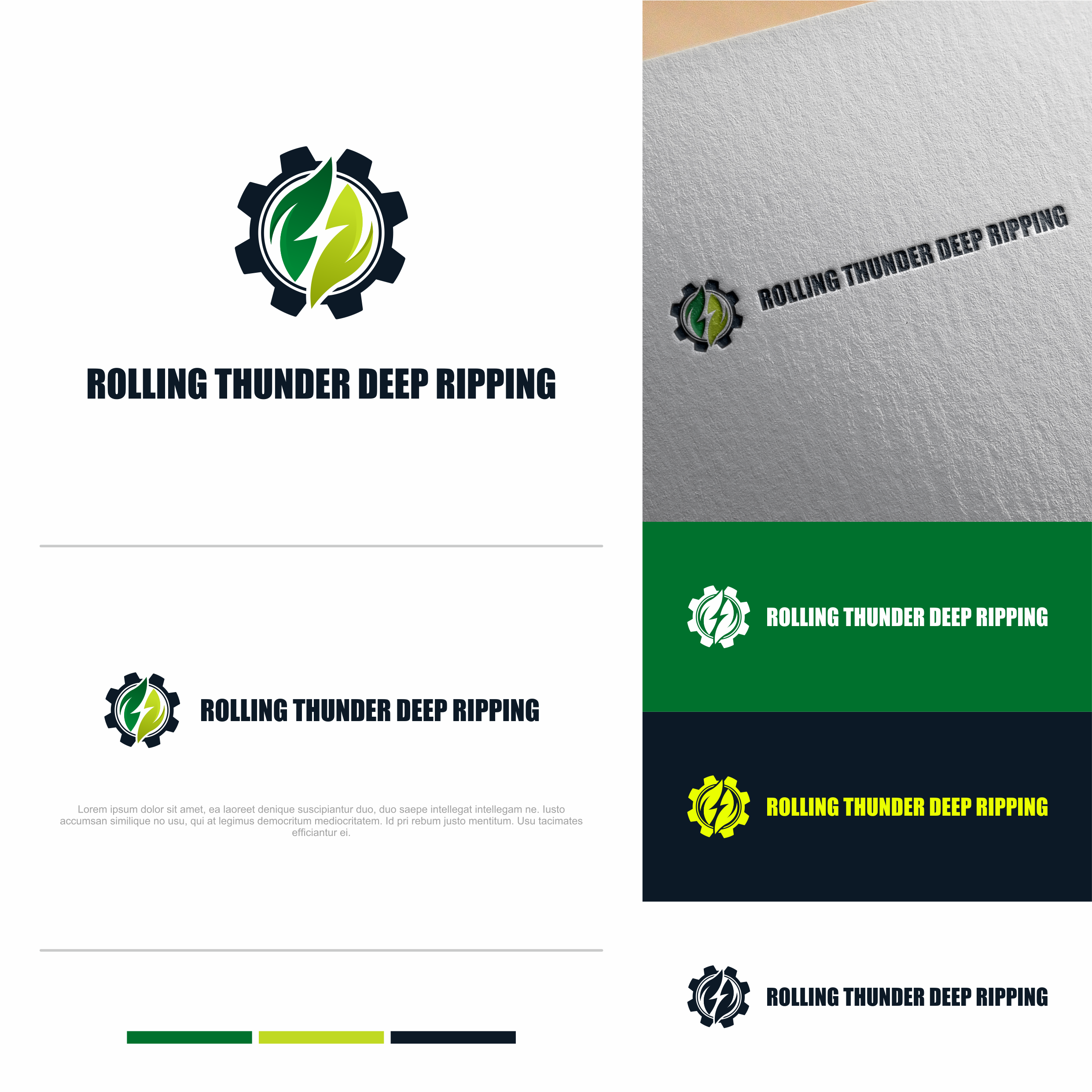 Logo Design by Nembelas Studio for Rolling Thunder Deep ripping | Design #27434419