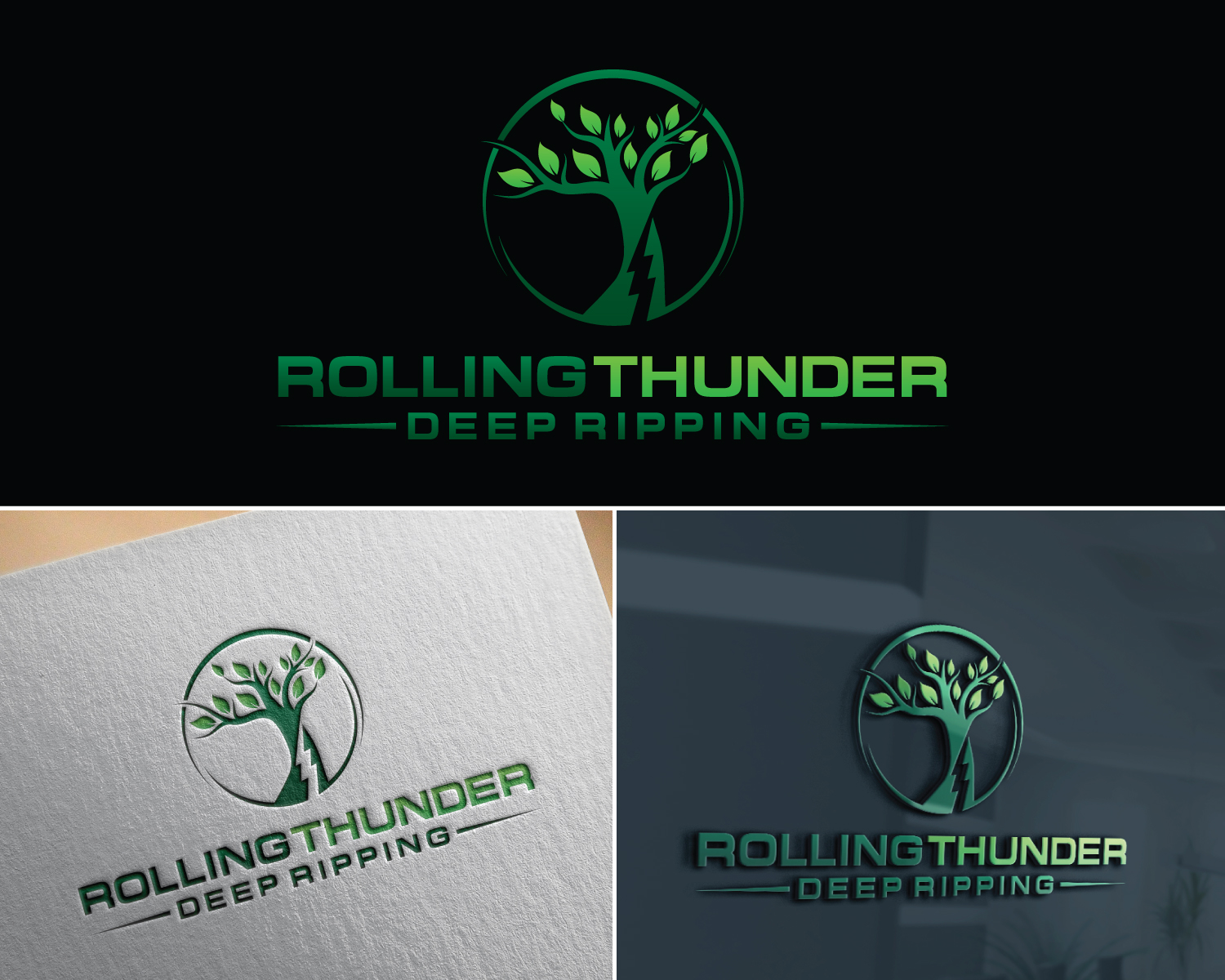 Logo Design by Atec for Rolling Thunder Deep ripping | Design #27415641