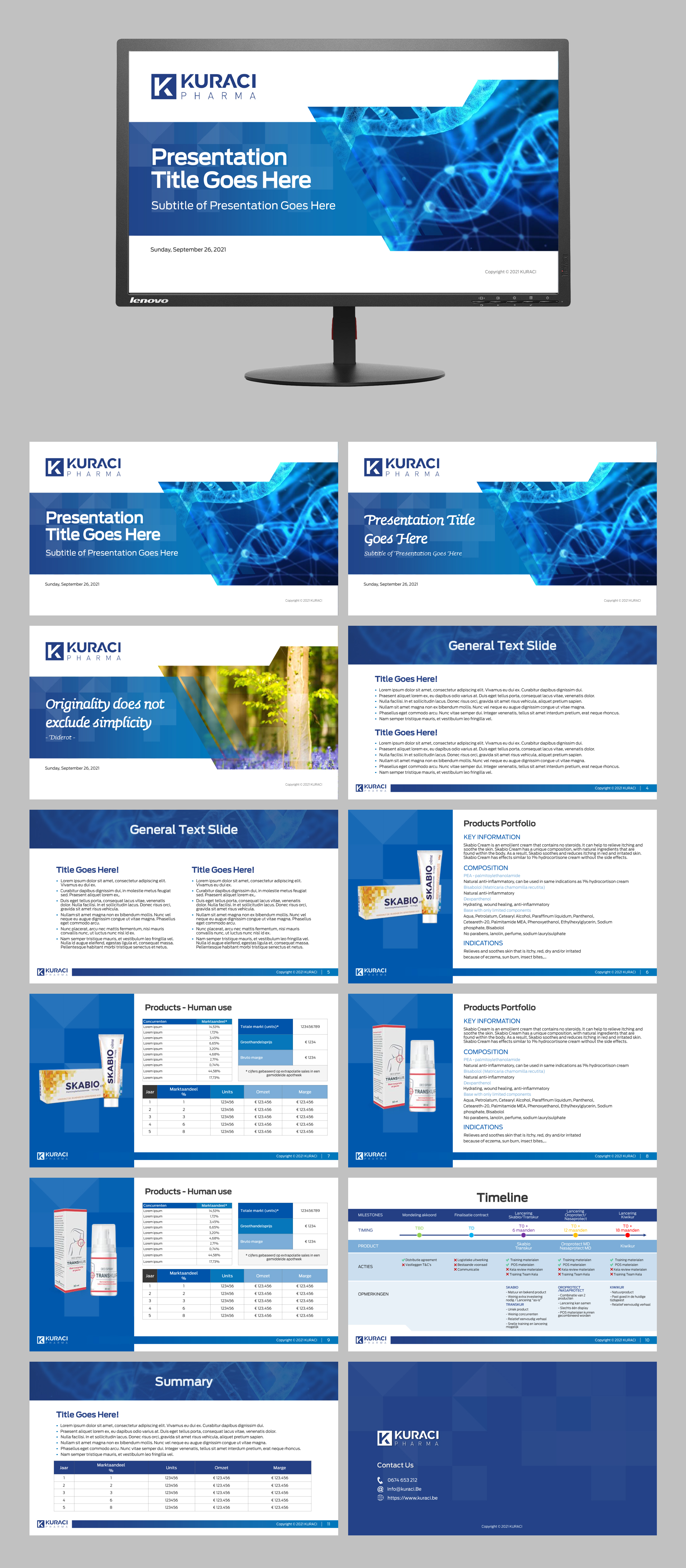 Diseño de PowerPoint por n2presents para Kuraci bv | Diseño #27414617