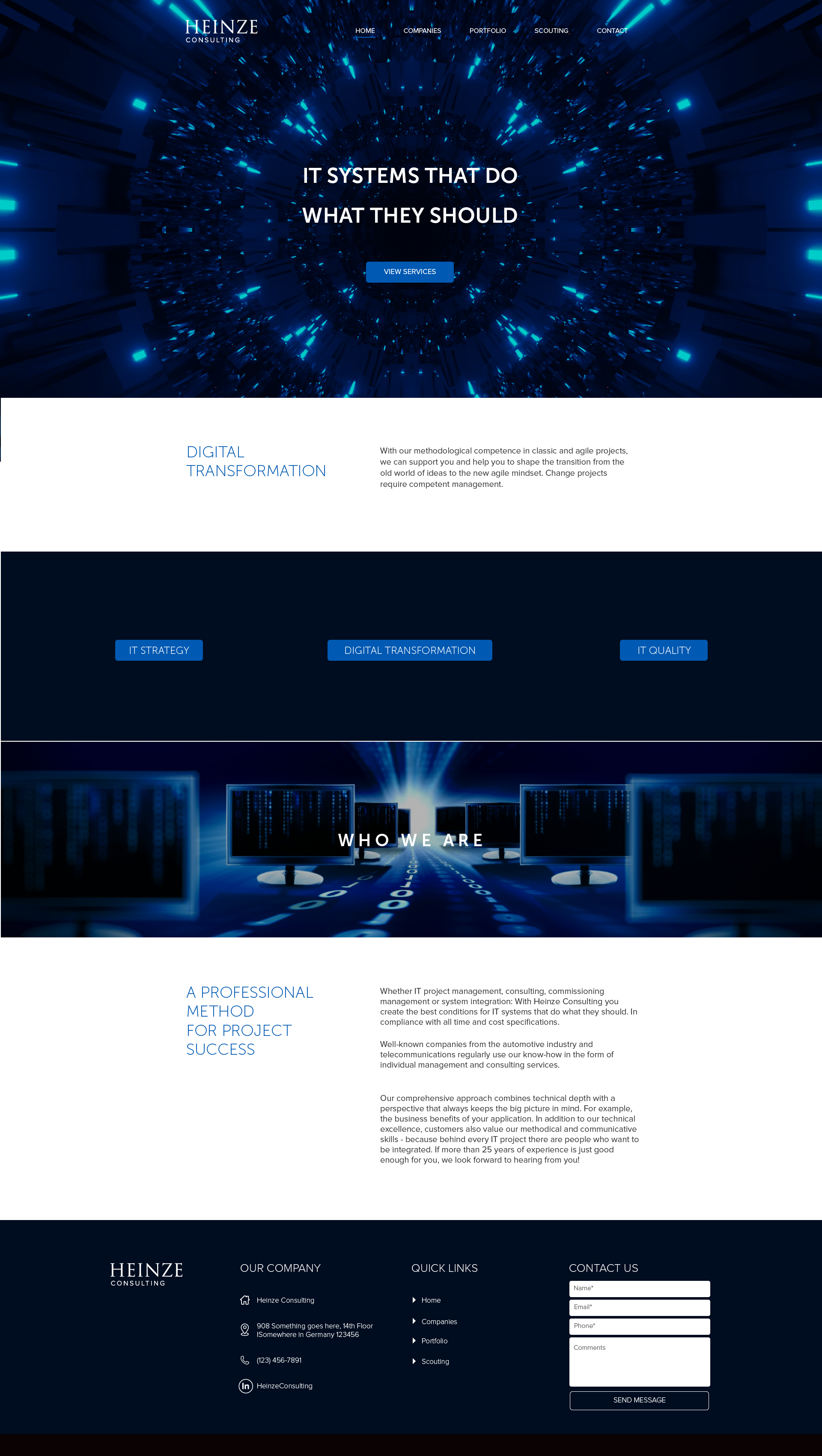 Web Design par wolf pour Heinze Consulting GmbH | Design #27419166