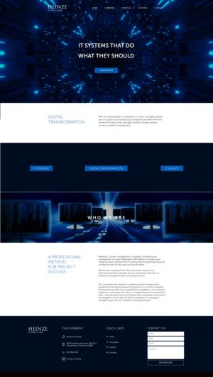 IT Management and Consulting company wants a design | Web Design by wolf