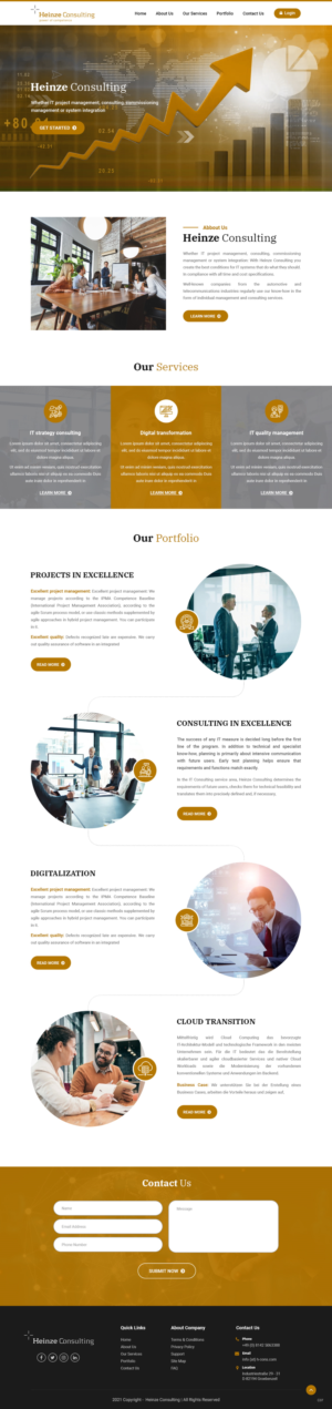 Web Design par pb pour Heinze Consulting GmbH | Design : #27407590