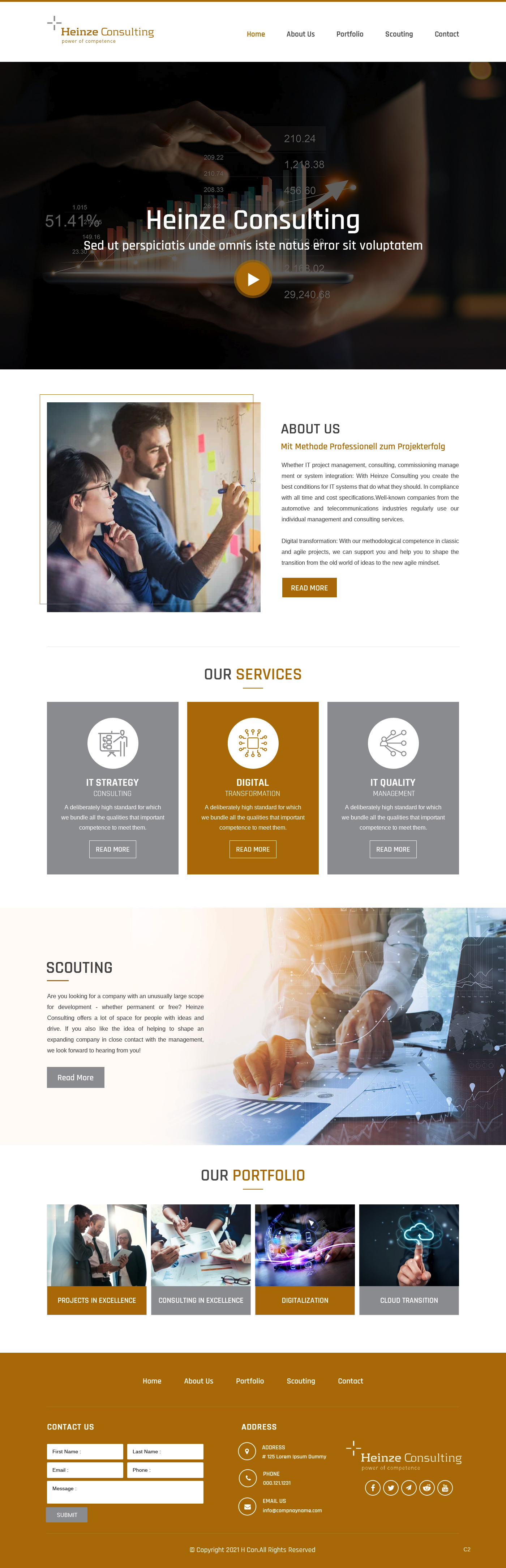 Web Design par pb pour Heinze Consulting GmbH | Design #27407591