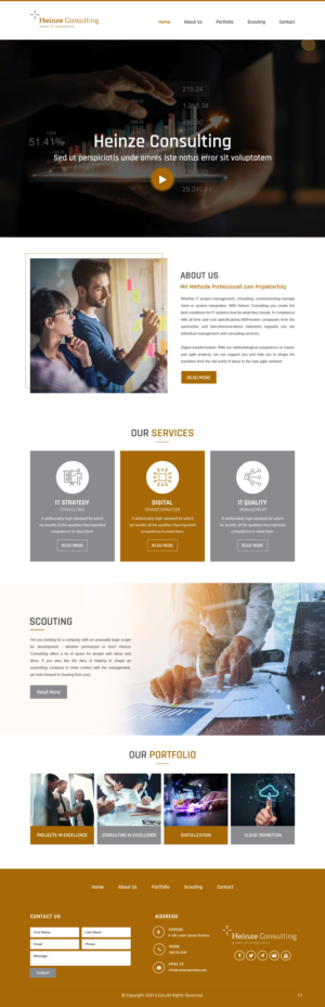 Web Design par pb pour Heinze Consulting GmbH | Design : #27407591