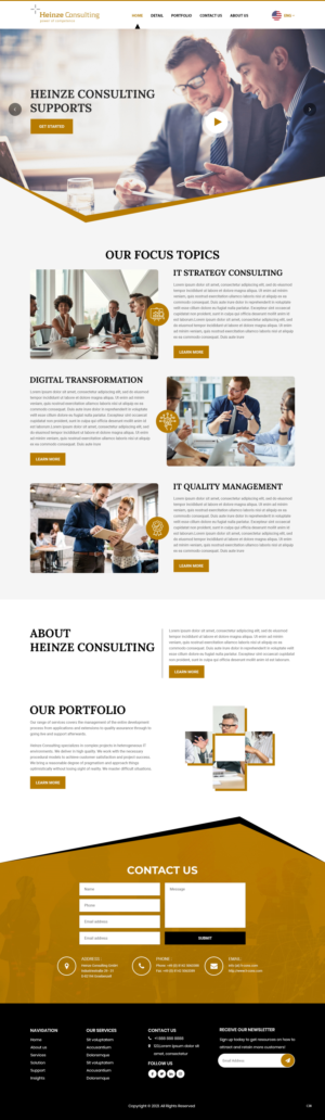 Web Design par pb pour Heinze Consulting GmbH | Design : #27407592