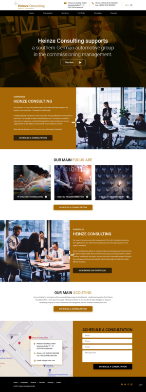 Web Design par pb pour Heinze Consulting GmbH | Design : #27407593
