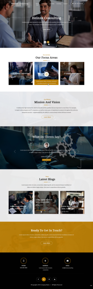 Web Design par pb pour Heinze Consulting GmbH | Design : #27407596