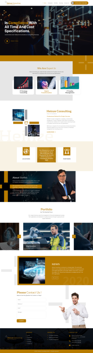 Web Design par rightway pour Heinze Consulting GmbH | Design : #27407028
