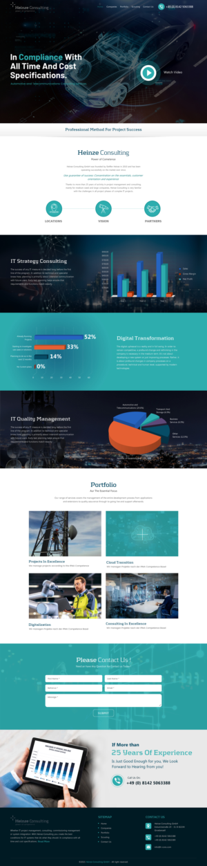 Web Design par rightway pour Heinze Consulting GmbH | Design : #27407029