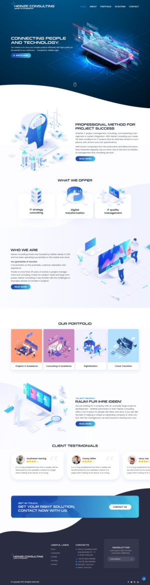 IT Management and Consulting company wants a design | Web Design by nzdesigners