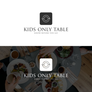 Kids Only Table  "Know Before You Go" | Logo Design by wiwi design