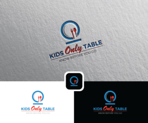 Kids Only Table  "Know Before You Go" | Logo Design by Iris 3