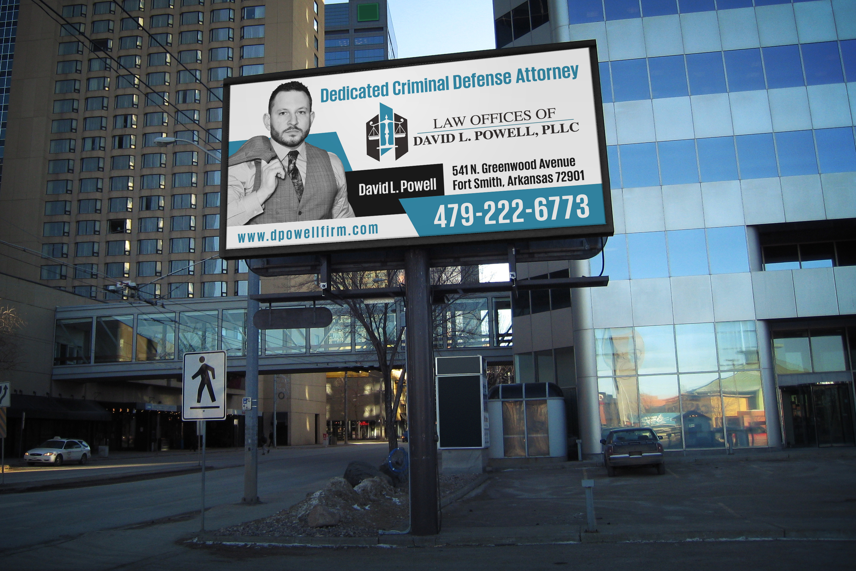 Billboard Design by DesignART for Law Offices of David L Powell, PLLC | Design #27402068