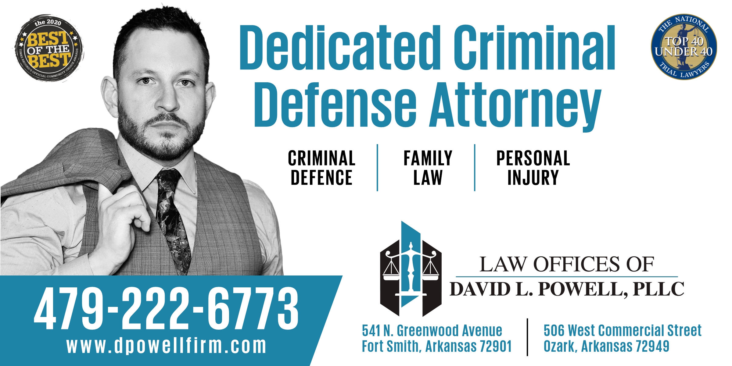 Billboard Design by DesignART for Law Offices of David L Powell, PLLC | Design #27440644