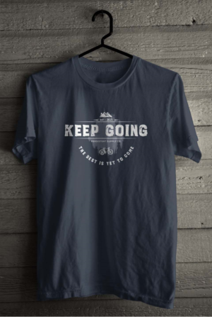 Motivational T-Shirt designs with my logo | T-shirt Design by SATHIRA
