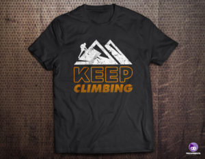 Motivational T-Shirt designs with my logo | T-shirt Design by FigliaPerduta