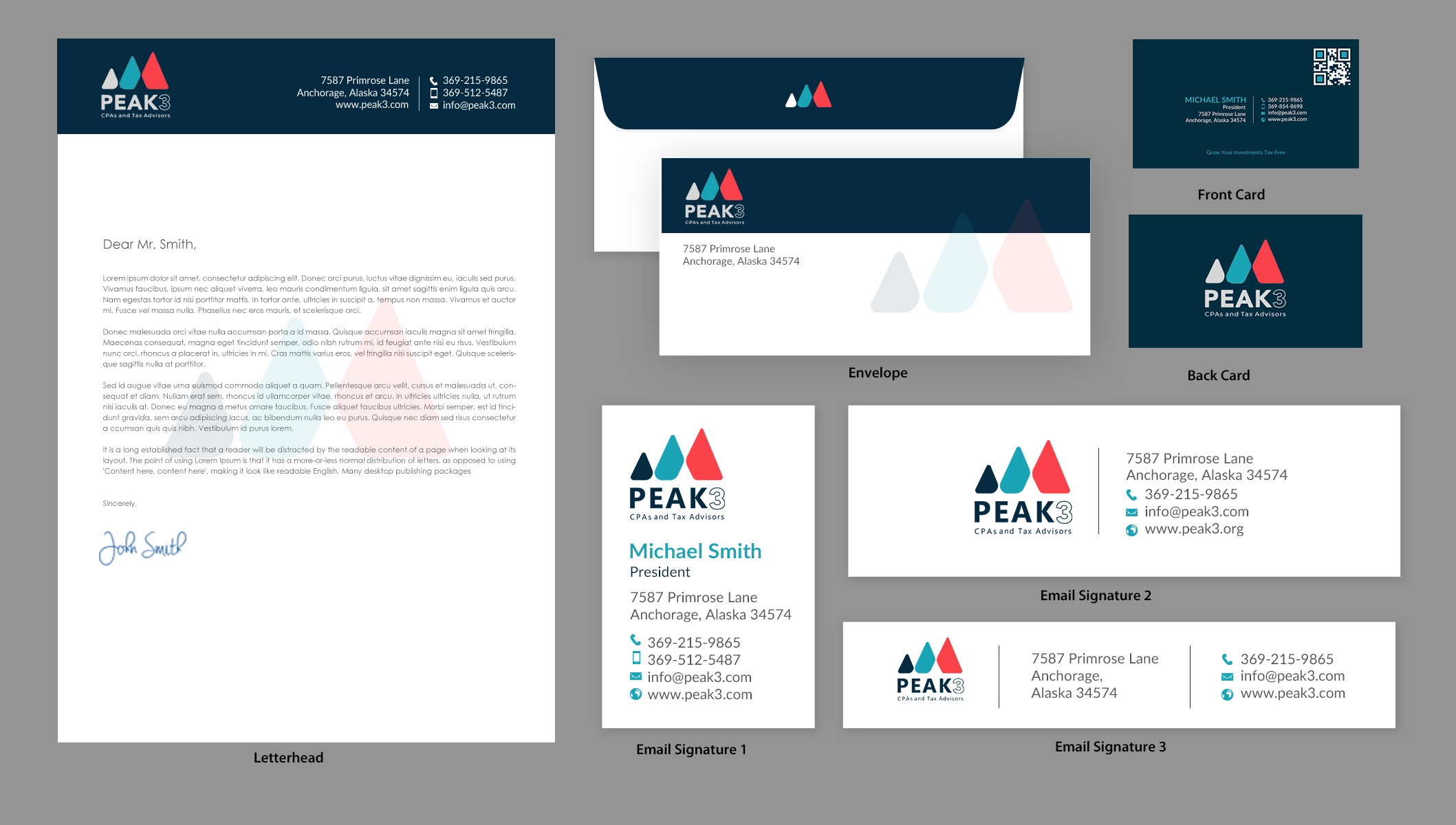 Stationery Design by chandrayaan.creative for Hunt Consulting PC | Design #27490813