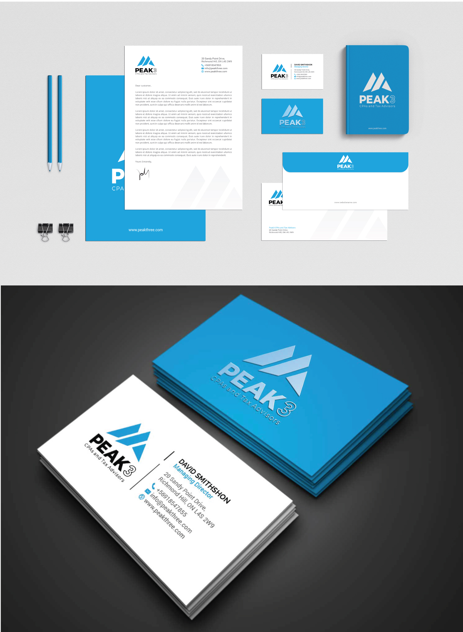 Schreibwaren-Design von R.design für Hunt Consulting PC | Design #27494509
