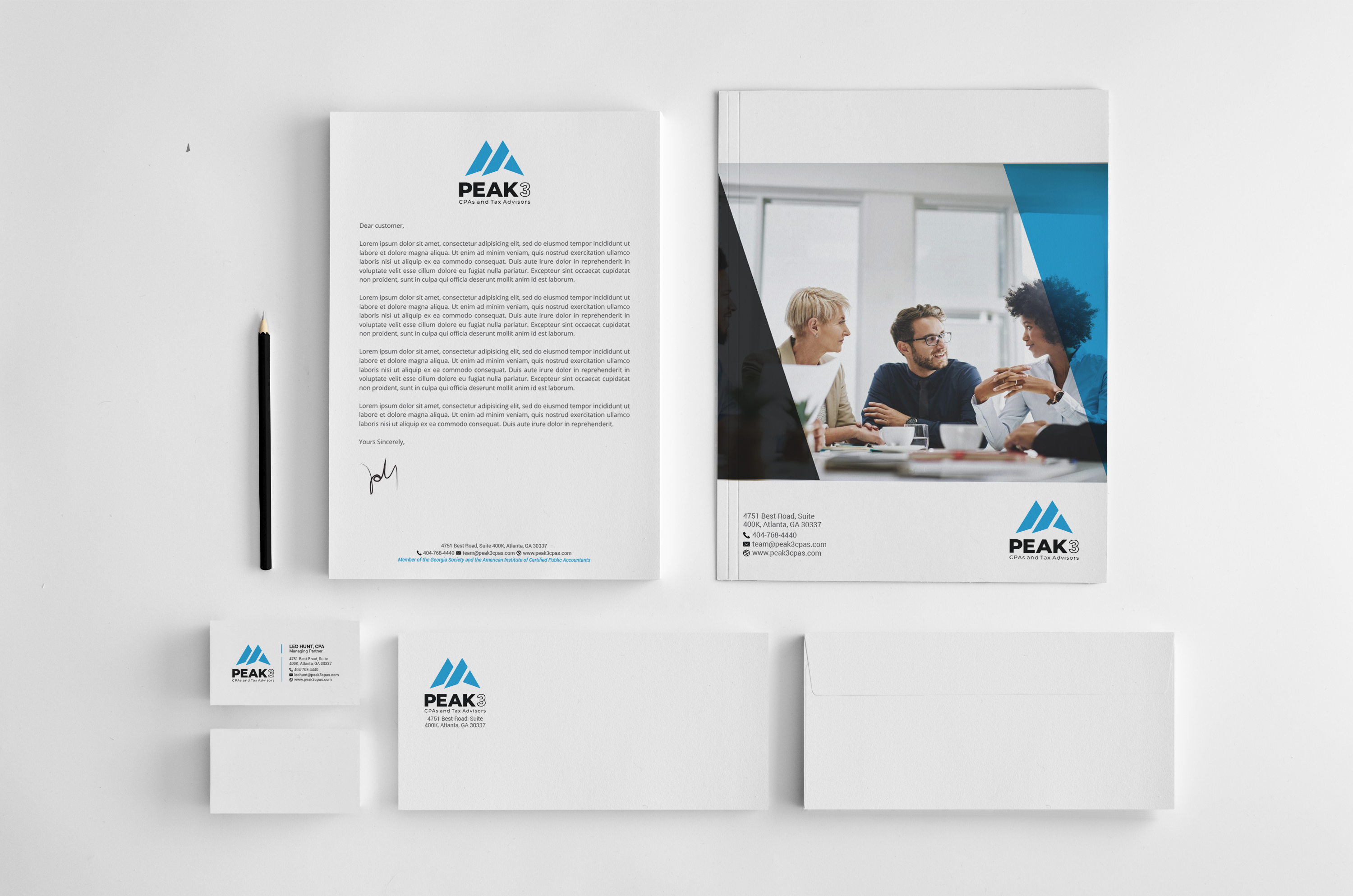Stationery Design by R.design for Hunt Consulting PC | Design #27541487