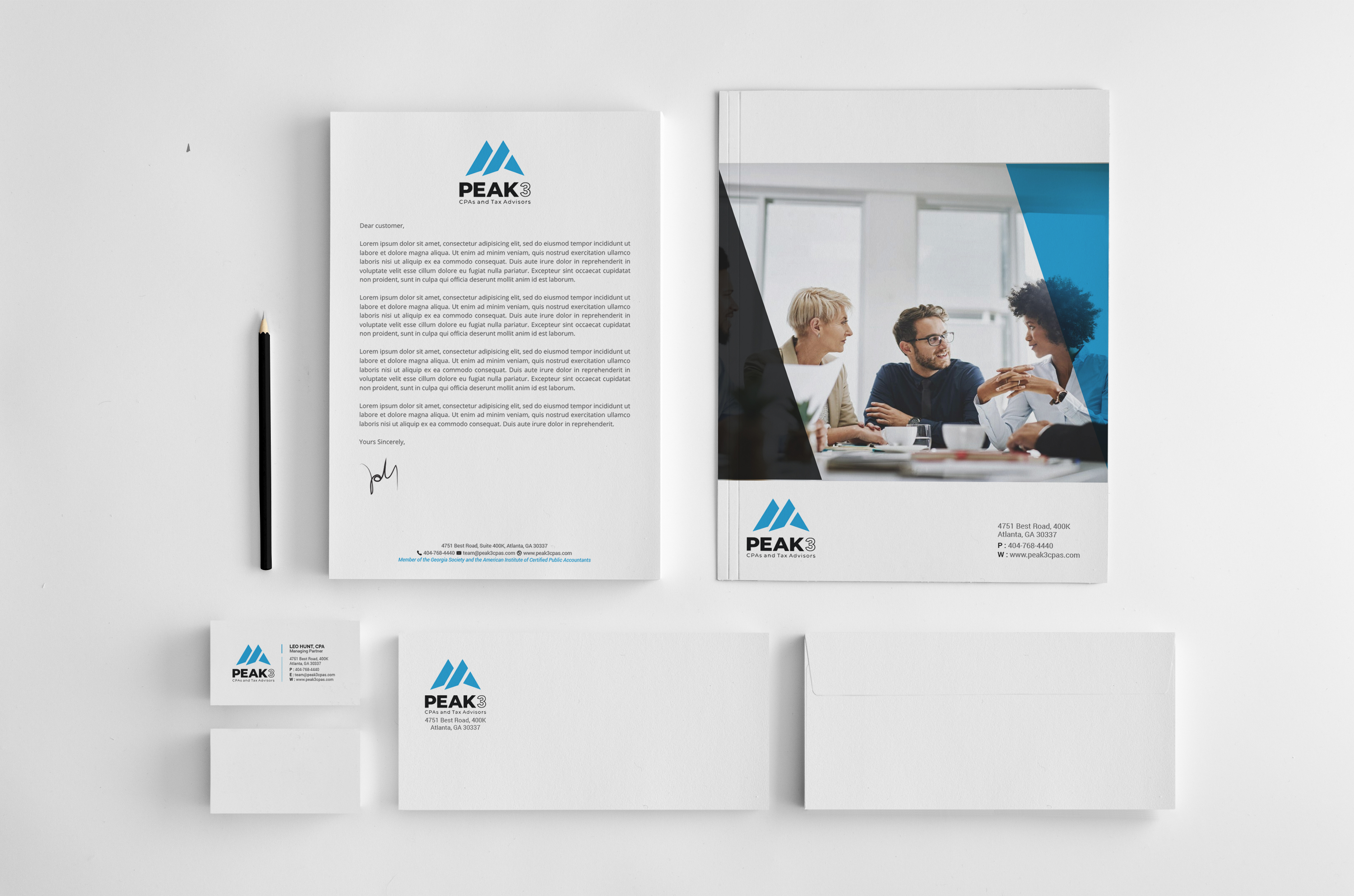 Stationery Design by R.design for Hunt Consulting PC | Design #27543276