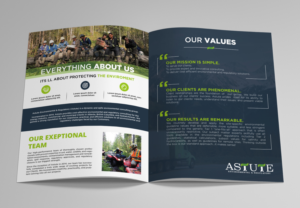 Astute Environmental and Regulatory  - Summary of Services  | Brochure Design by HamzaMalik