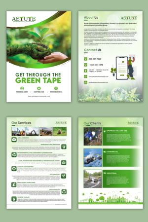 Astute Environmental and Regulatory  - Summary of Services  | Brochure Design by ZeneFashions