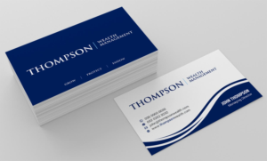 Diseño de Tarjeta de Presentación por INDIAN_Ashok para Thompson Wealth Management LLC | Diseño: #27418684