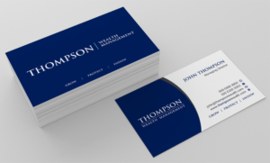 Diseño de Tarjeta de Presentación por INDIAN_Ashok para Thompson Wealth Management LLC | Diseño: #27418686