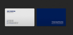 Diseño de Tarjeta de Presentación por INDIAN_Ashok para Thompson Wealth Management LLC | Diseño: #27418693