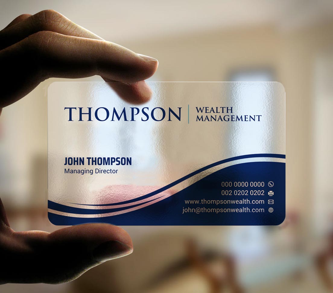Diseño de Tarjeta de Presentación por INDIAN_Ashok para Thompson Wealth Management LLC | Diseño #27418707