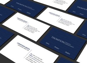 Diseño de Tarjeta de Presentación por Creations Box 2015 para Thompson Wealth Management LLC | Diseño: #27407774