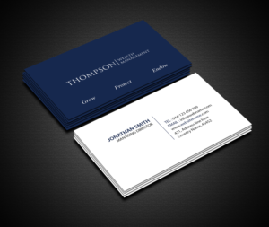 Diseño de Tarjeta de Presentación por Creations Box 2015 para Thompson Wealth Management LLC | Diseño: #27407784