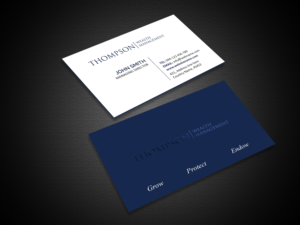 Visitenkarten-Design von Creations Box 2015 für Thompson Wealth Management LLC | Design #27417384