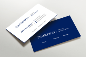 Diseño de Tarjeta de Presentación por LAXMI DESIGNHUB para Thompson Wealth Management LLC | Diseño: #27405228