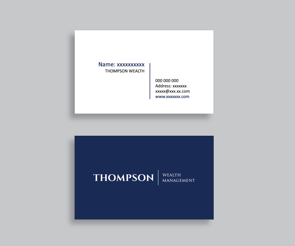 Diseño de Tarjeta de Presentación por Designpool para Thompson Wealth Management LLC | Diseño #27404239