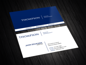 Diseño de Tarjeta de Presentación por vintana para Thompson Wealth Management LLC | Diseño: #27417048