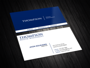 Diseño de Tarjeta de Presentación por vintana para Thompson Wealth Management LLC | Diseño: #27417069