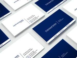 Diseño de Tarjeta de Presentación por vintana para Thompson Wealth Management LLC | Diseño: #27430613