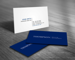 Diseño de Tarjeta de Presentación por Tripti Ranjan Gain para Thompson Wealth Management LLC | Diseño: #27414317
