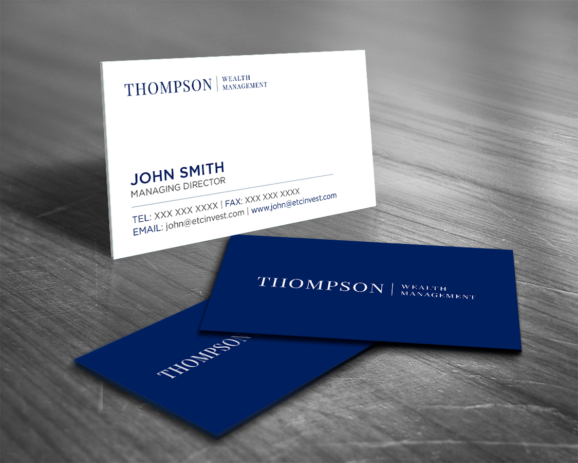 Diseño de Tarjeta de Presentación por Tripti Ranjan Gain para Thompson Wealth Management LLC | Diseño #27414383