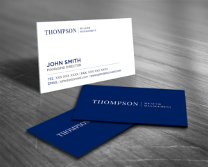 Diseño de Tarjeta de Presentación por Tripti Ranjan Gain para Thompson Wealth Management LLC | Diseño: #27414383