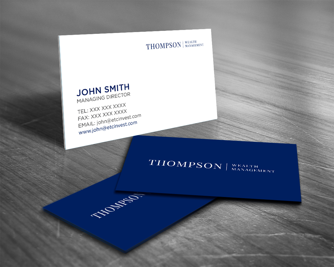Diseño de Tarjeta de Presentación por Tripti Ranjan Gain para Thompson Wealth Management LLC | Diseño #27414391