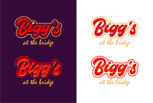 "Bigg's" should be the main focus with smaller text under it "at the bridge"  | Design de Logo par sushsharma99