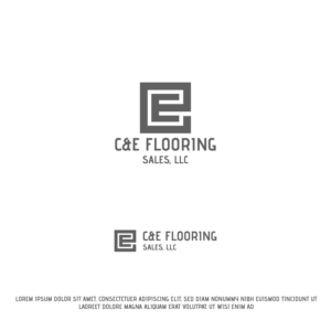 C&E Flooring Sales, LLC | Logo Design by Walker Designer 2
